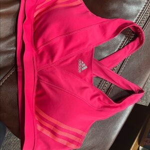 Adidas Womens Criss Cross Back Sports Bra Size XL padded EUC climacool